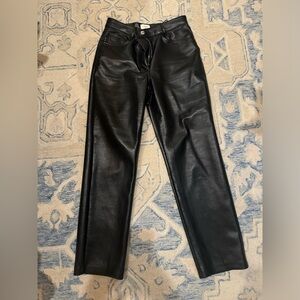 Aritzia Melina leather pants (short version)